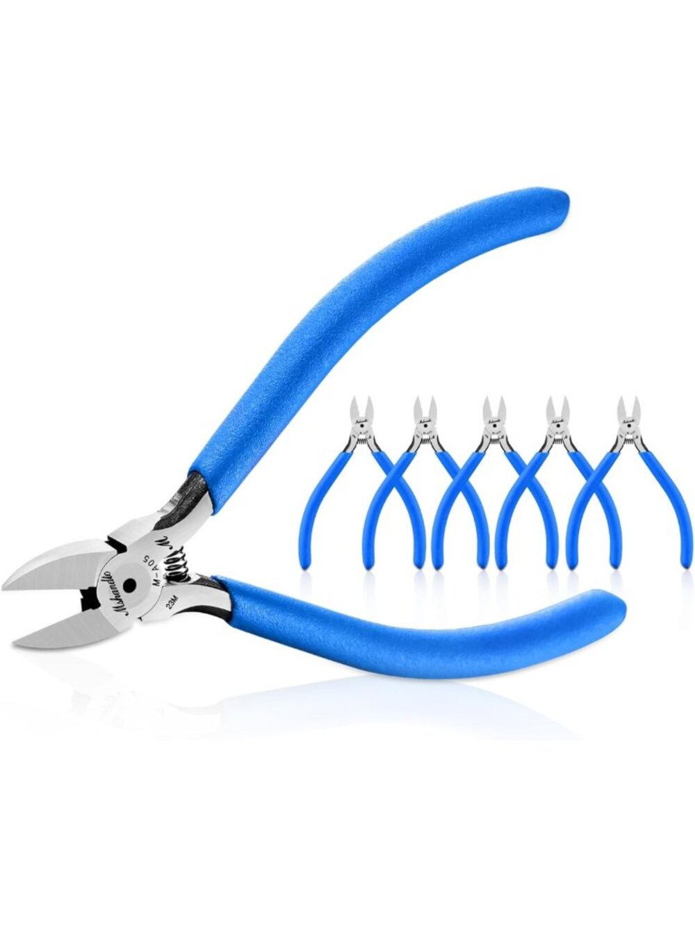 6-Pack Flush Cutters & Diagonal Pliers for Jewelry Making, Crafting